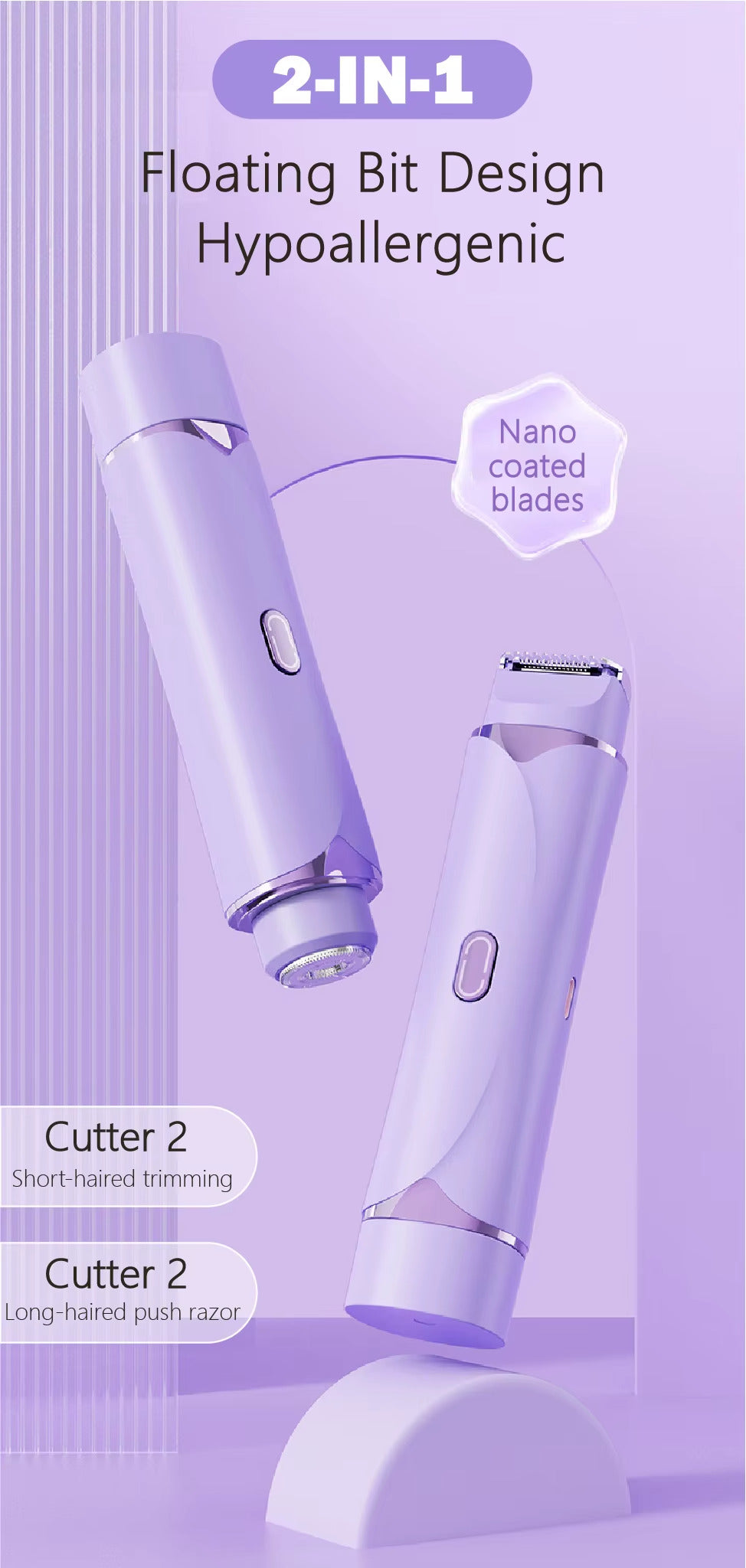 DamaSkin Pro™ 2 en 1: Belleza íntima, sin sufrimiento