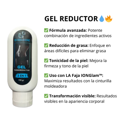 IONGlam™ - Faja Moldeadora de Silueta 💛 + Gel reductor 💧🔥
